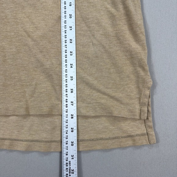 Polo Ralph Lauren Polo Shirt Men's XL Beige‎ Classic Fit Short Sleeve Small Pony - Picture 4 of 8
